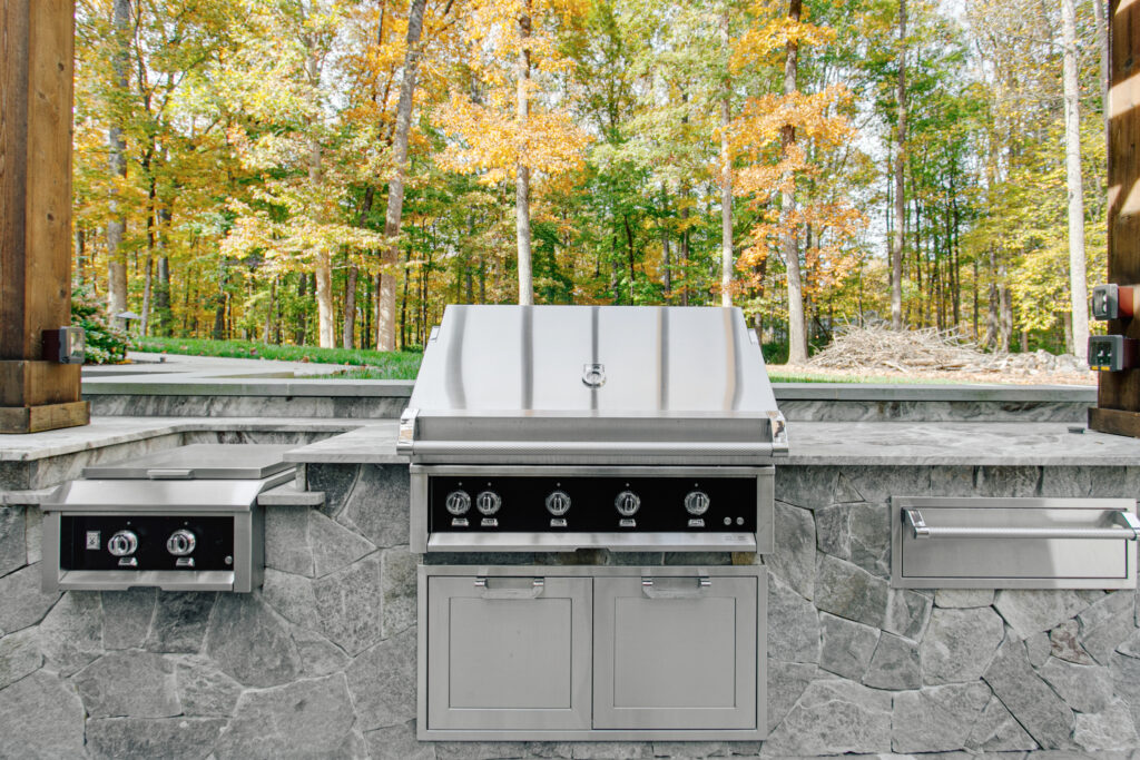 outdoor grilling space